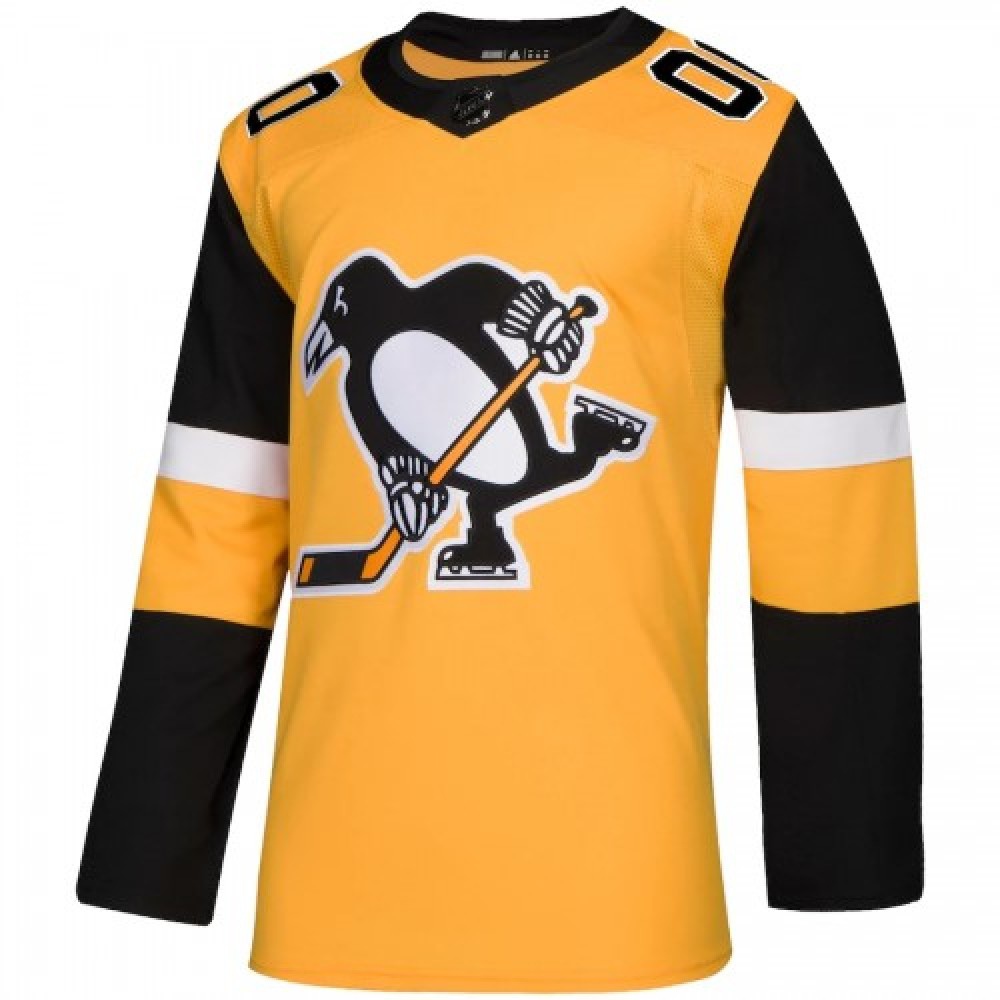 Men's Pittsburgh Penguins adidas Gold Alternate Authentic Custom Jersey-Pro Kit Vault | Brand New 26/27 Sports Jerseys